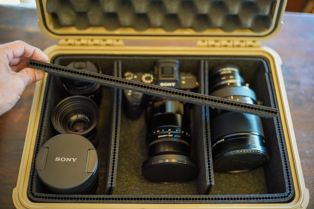 カメラケースに使ってるPelican Case 1450のディバイダーをTREKPAK Divider Kitにリプレイスする