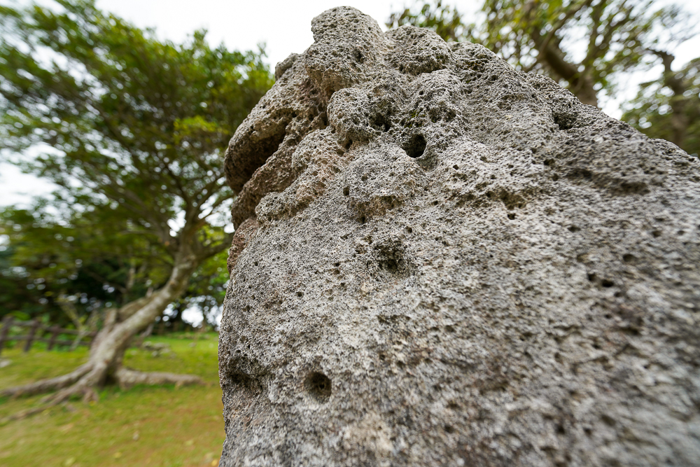 沖縄最古のシーサー 富盛の石彫大獅子に残る弾痕とトマホークミサイルを1500億円かけて購入する意味
