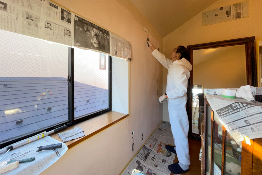 東京自宅　リビングのペンキ塗り　自分でリフォームするエネルギーはどこからやってくるのか？