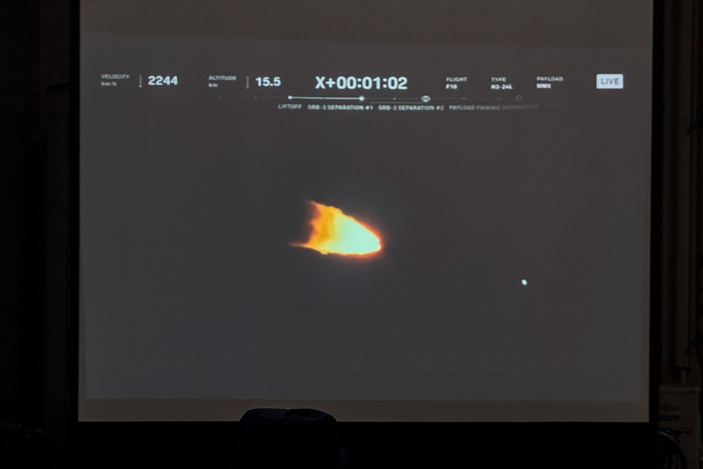 火星衛星探査機 MMX H3打ち上げ パブリックビューイング＠淵野辺駅