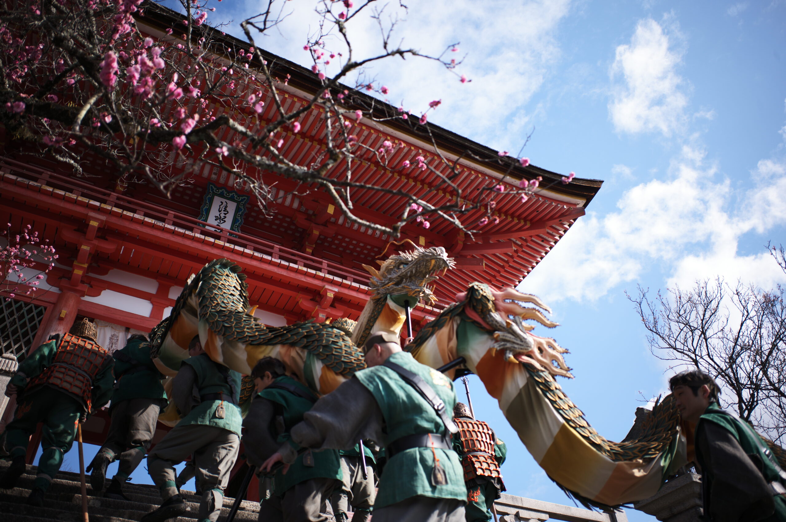 京の街に龍、現る！　清水寺 青龍会