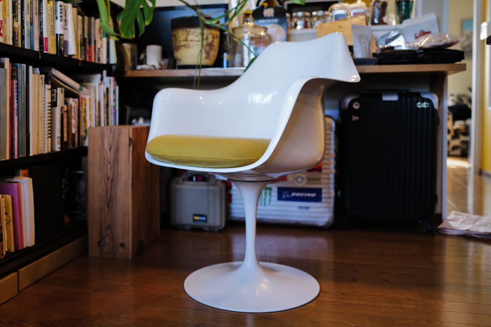 Knoll チュリーップチェアのスィヴィル回転装置のロッドが折れる